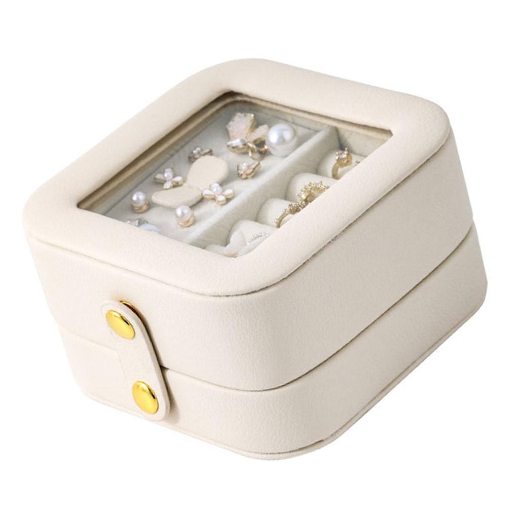 Compact Jewelry Organizers Case Multilayered Jewelry Travel Case for Women Stylish and Compact Storage Container