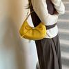 New bow handbag textured underarm bag women's autumn and winter portable shoulder bag casual messenger bag