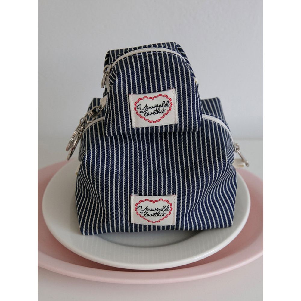 YouWouldLoveThisRecipe Denim Keyring Pouch Keyring