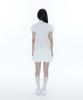 Kasiko Puff Preppy Mini Dress White