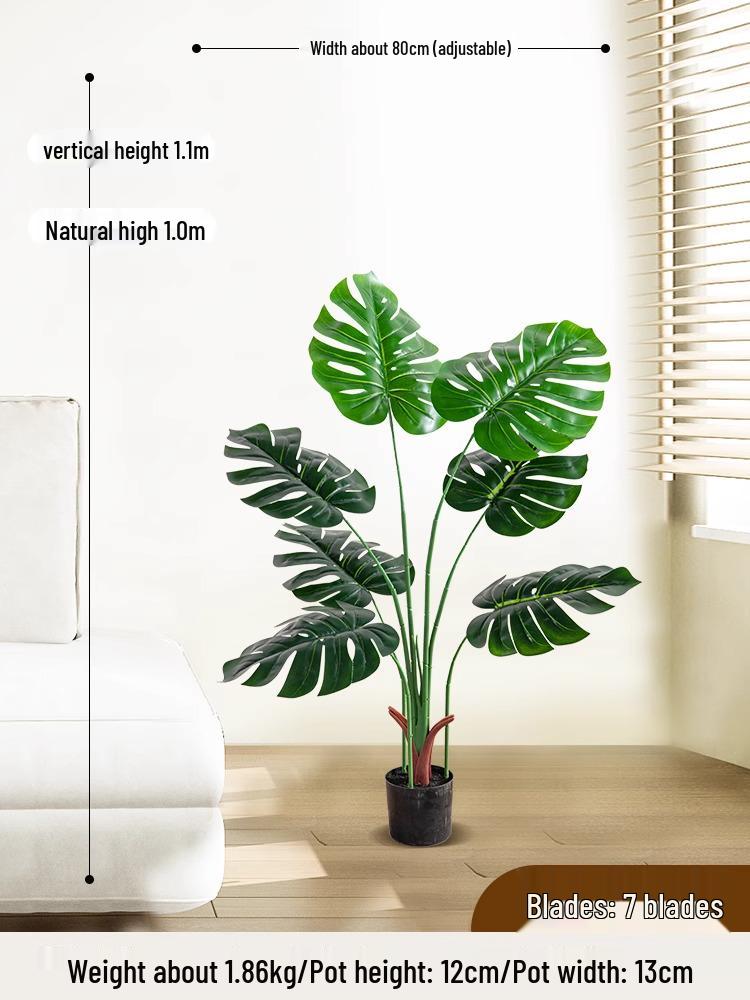 

Monstera Bionic Bonsai – Luxury Indoor Faux Floor Plant for Decor