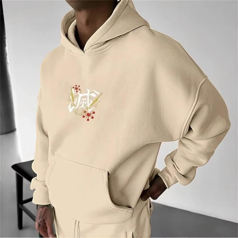 Demon Slayer Men's Hoodie Sweatshirt Tengen Uzui Japan Anime Spring and Autumn Boys' Children's Long-sleeved