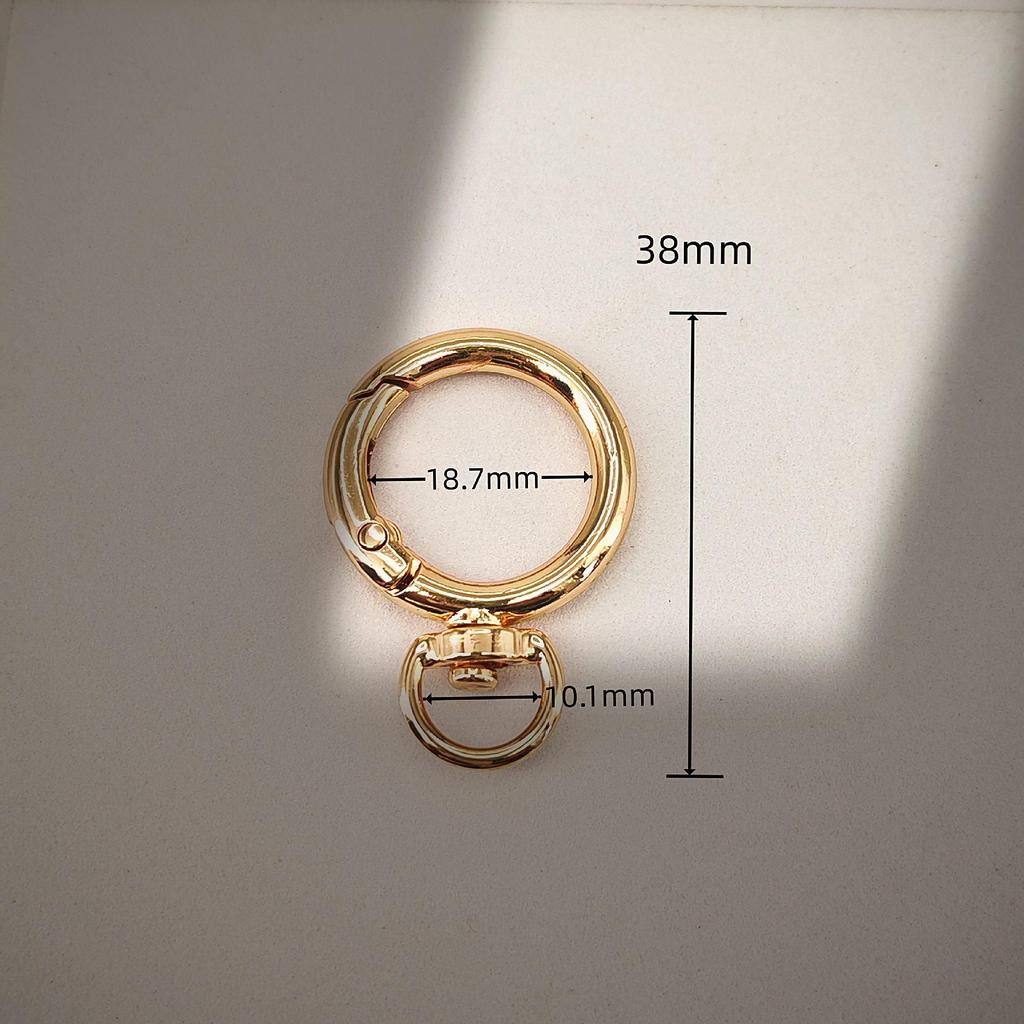 Zinc Alloy Spring Ring Buckle Hook for Bags and Keyrings