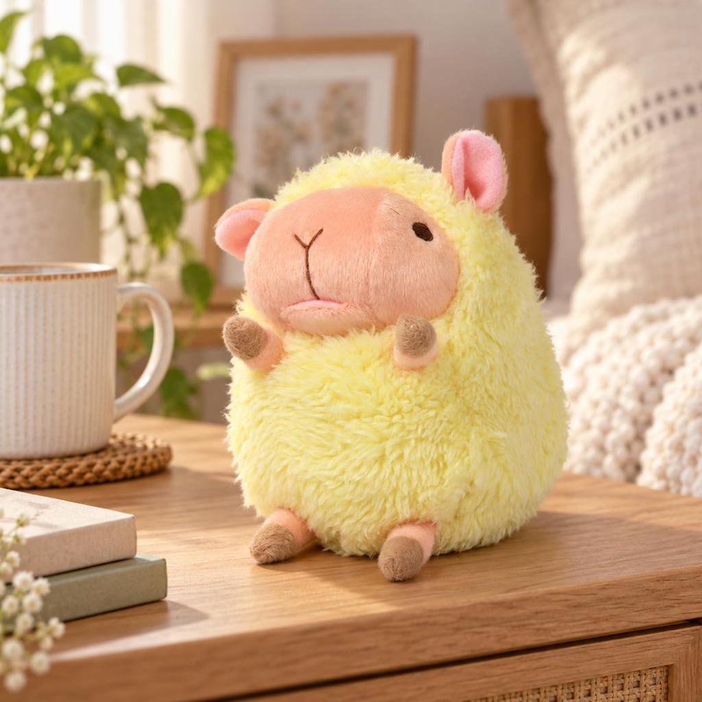 Shinada 2027 Zodiac Year Baby Nature Pastel Sheep S Height 11cm Yellow Stuffed Toy