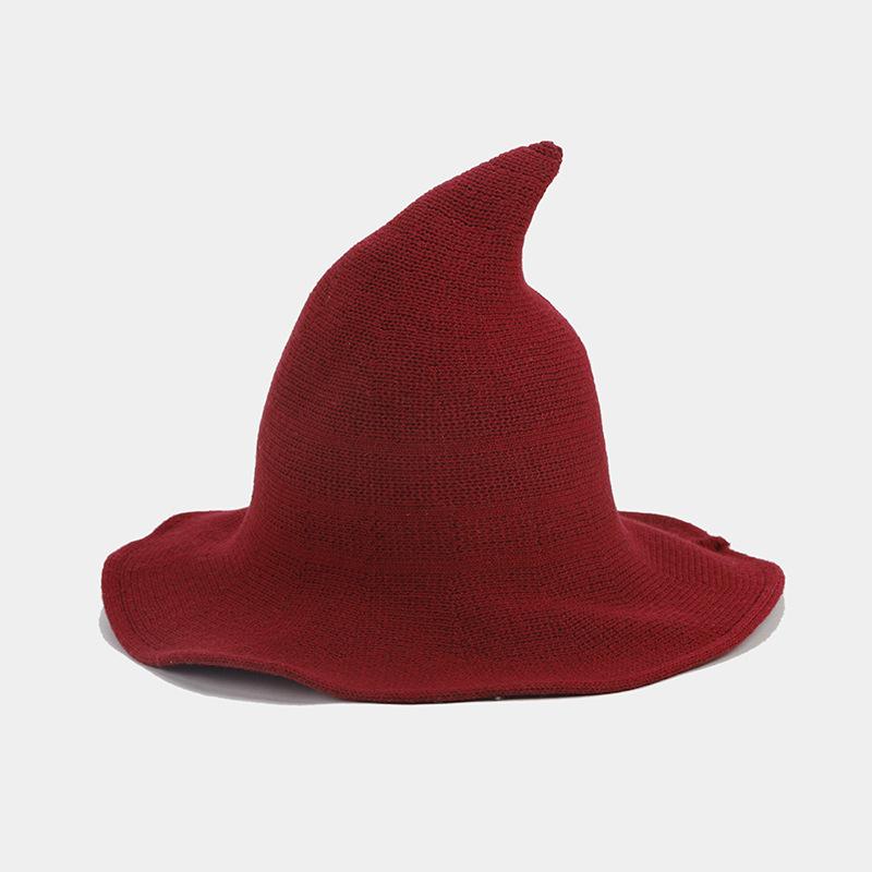 Autumn and Winter New Halloween Decorative Hats Female Tide Hot Black Witch Hat Foldable High Top Basin Hat