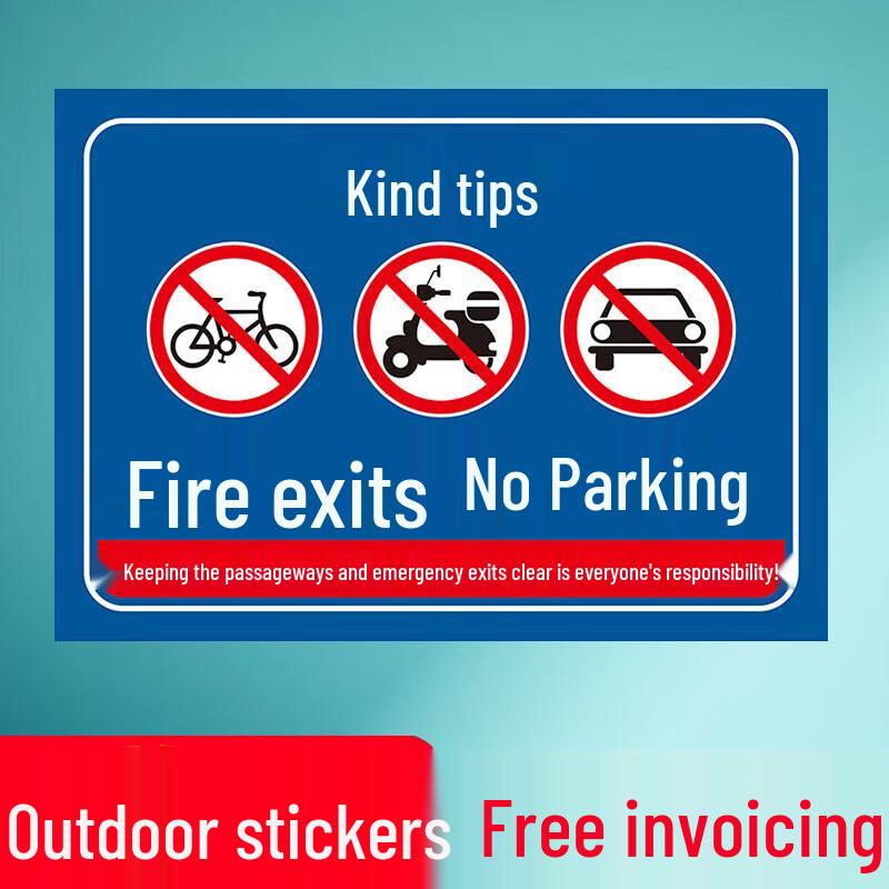 Fire Lane No Blocking Signage Standard