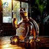 Butelka do infuzji whiskey i wina w kształcie żółwia, wykonana z wysokoboro-krzemowego szkła