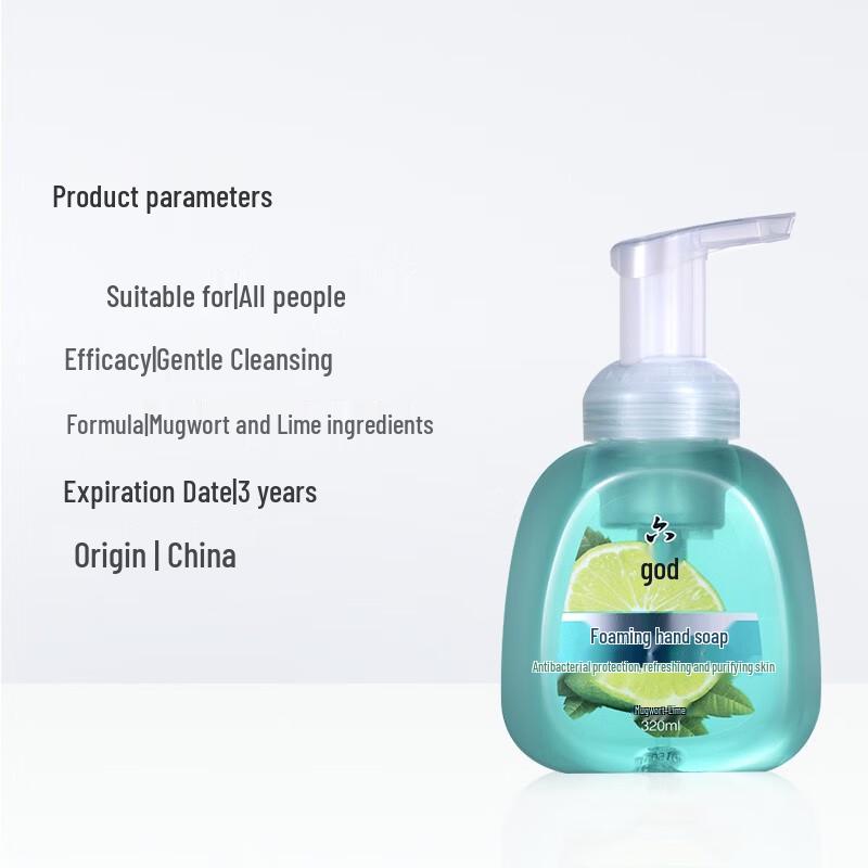 Liushen Antibacterial Foaming Hand Soap (Mugwort & Lime) 2-Pack