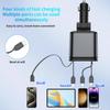 120W 4 IN 1 Retractable Car Charger USB Type C Cable For iPhone Samsung Super Fast Charging Cord Cigarette Lighter Adapter