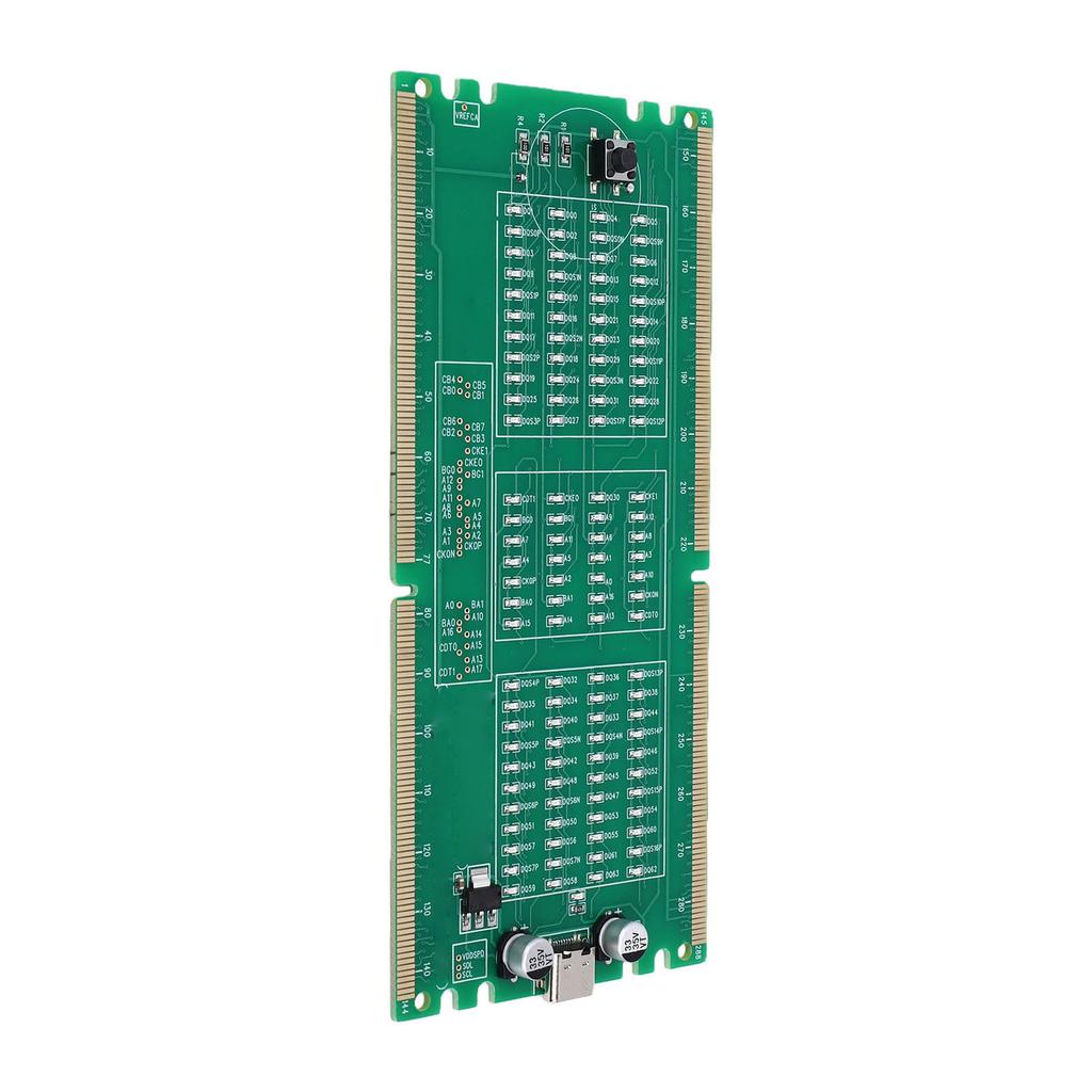 DDR4 Memory Tester PC Desktop Computer Motherboard RAM Slot Memory Tester Card with LED Indicator Light for Repair