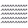 Car Trim Mounting Bolts 6 mm 50 Piece Kit, Galvanized Steel Panel Hardware for Wheel Well Liner, Underbody Cover and Mud Flap Reinstall