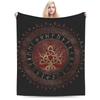 Tree Of Life Yggdrasil Amethyst Flannel Blankets Vikingg Awesome Throw Blanket For  Sofa Bedding Lounge 200X150Cm Rug Piece