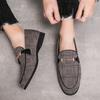 Stylish Plaid Loafers Men All-match Men Casual Shoes 2024 New Driving Flats Mens Breathable Slip on Shoes Men's Coiffeur Shoes