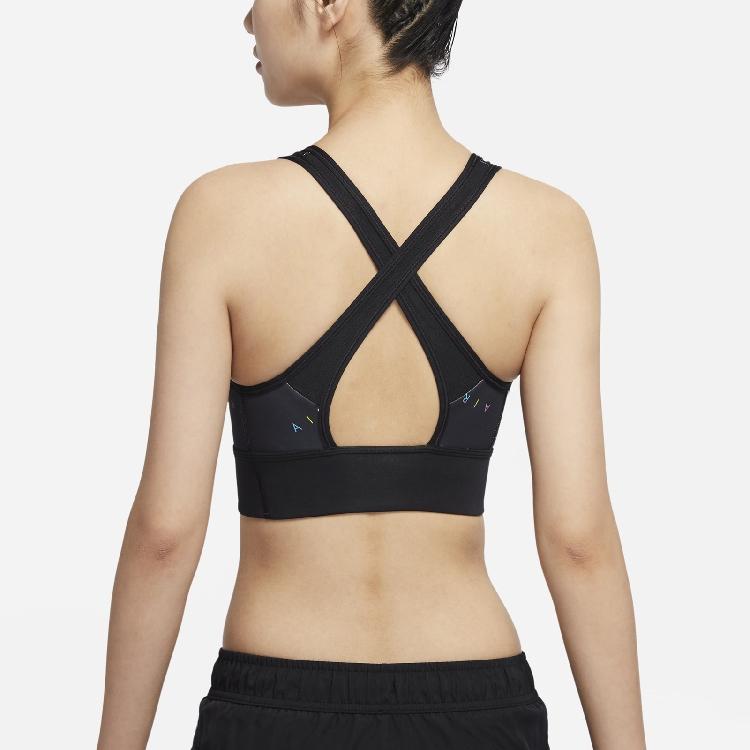 Nike Air Swoosh Yoga Training Sports Bra Women Underwear Black CU7369-010
