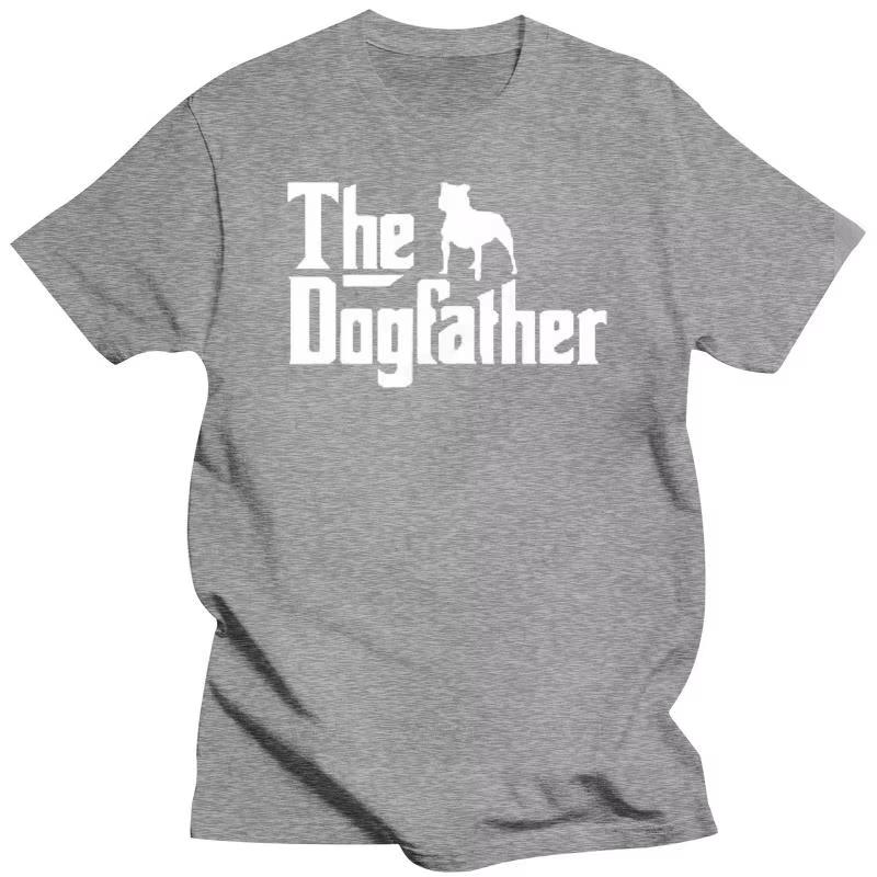 Fashion Men Tshirts Casual Top Mens Staffordshire Bull Terrier TShirt  DOG FATHER Staff Staffy Gift Summer Unisex Short Sleeve