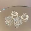 Elegant Irregular Transparent Acrylic Dangle Earrings Y2K Drop Earrings Cute Sweet Earrings Jewelry For Women