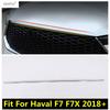 Car Front Hood Engine Middle Grille Mesh Strip Decoration Cover Trim Stainless Steel Accessories For Haval F7 F7X 2018 -