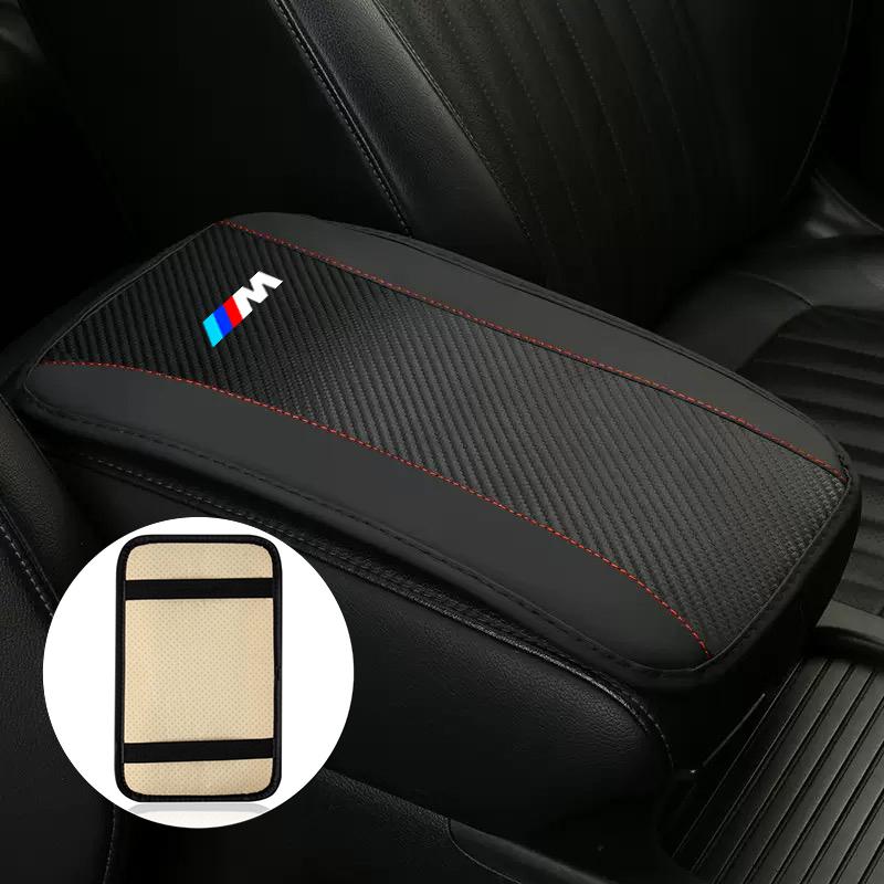 Fashion Car Center Console Box Pad Protector Armrest Mat For BMW M Performance E46 E90 E60 F10 F30 E39 E36 F20 E87 G30 E92 E91X5