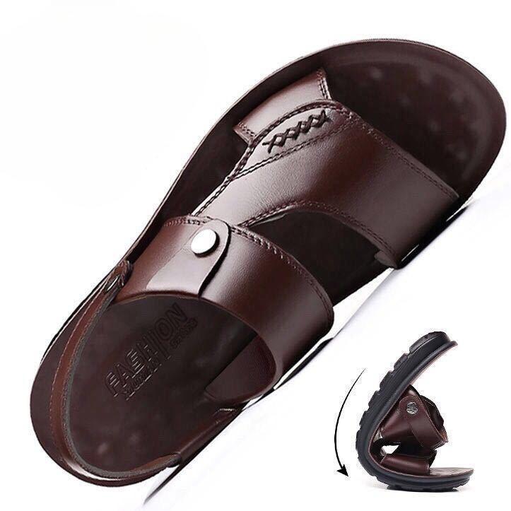 Breathable Men's Sandals, Water-resistant Casual Slippers, Beach Shoes