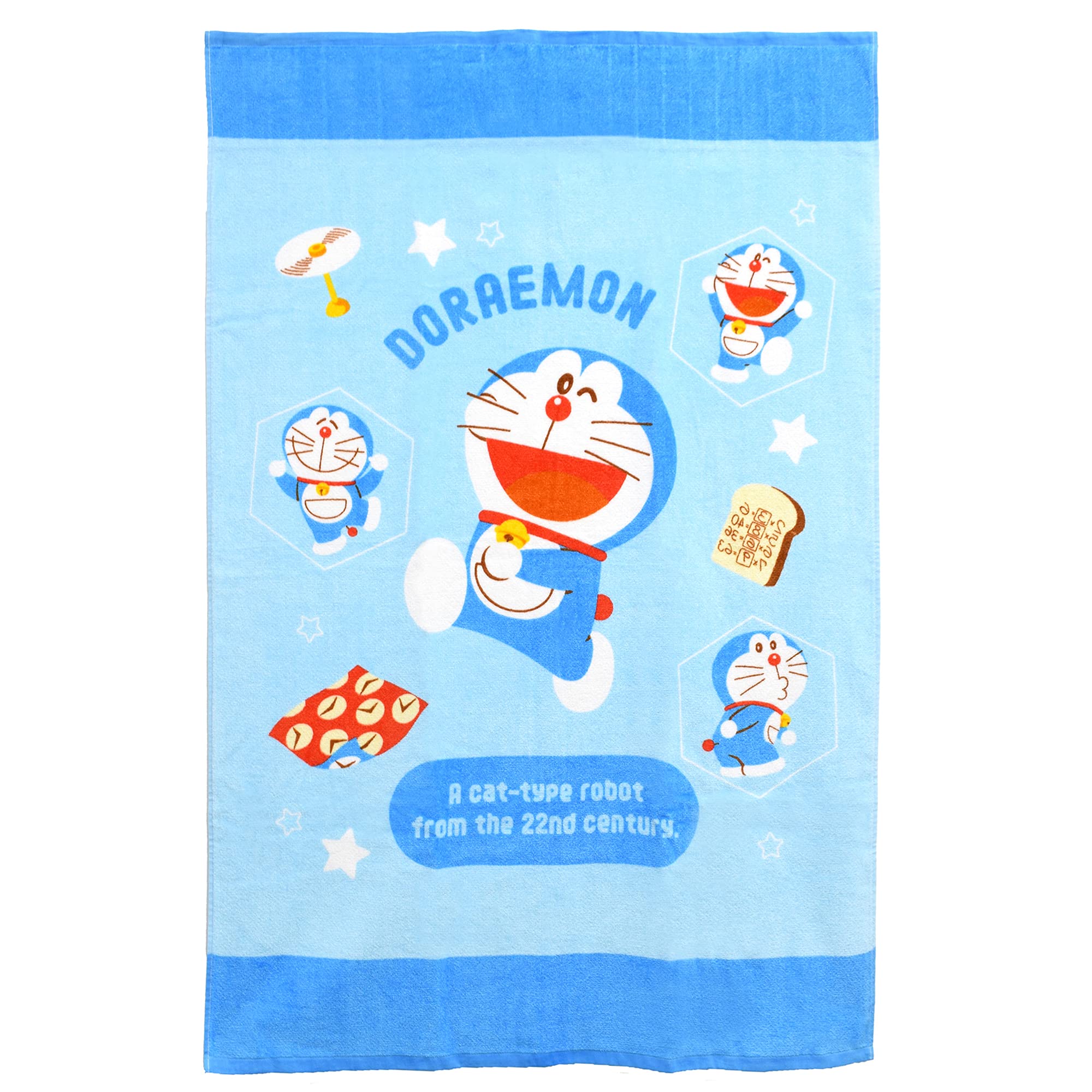 

MORIPiLO Morishita полотенце-одеяло для детского сада Doraemon Blue 90x140 см моющееся хлопковое персонажное изделие Shogakukan 4620609 детское 100%