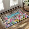 Floral Doormat Kitchen Mat Floor Mat Non-Slip Rug Oil Proof Rug Indoor Outdoor Mat Bedroom Decor Mat Entrance Rug Spring Summer