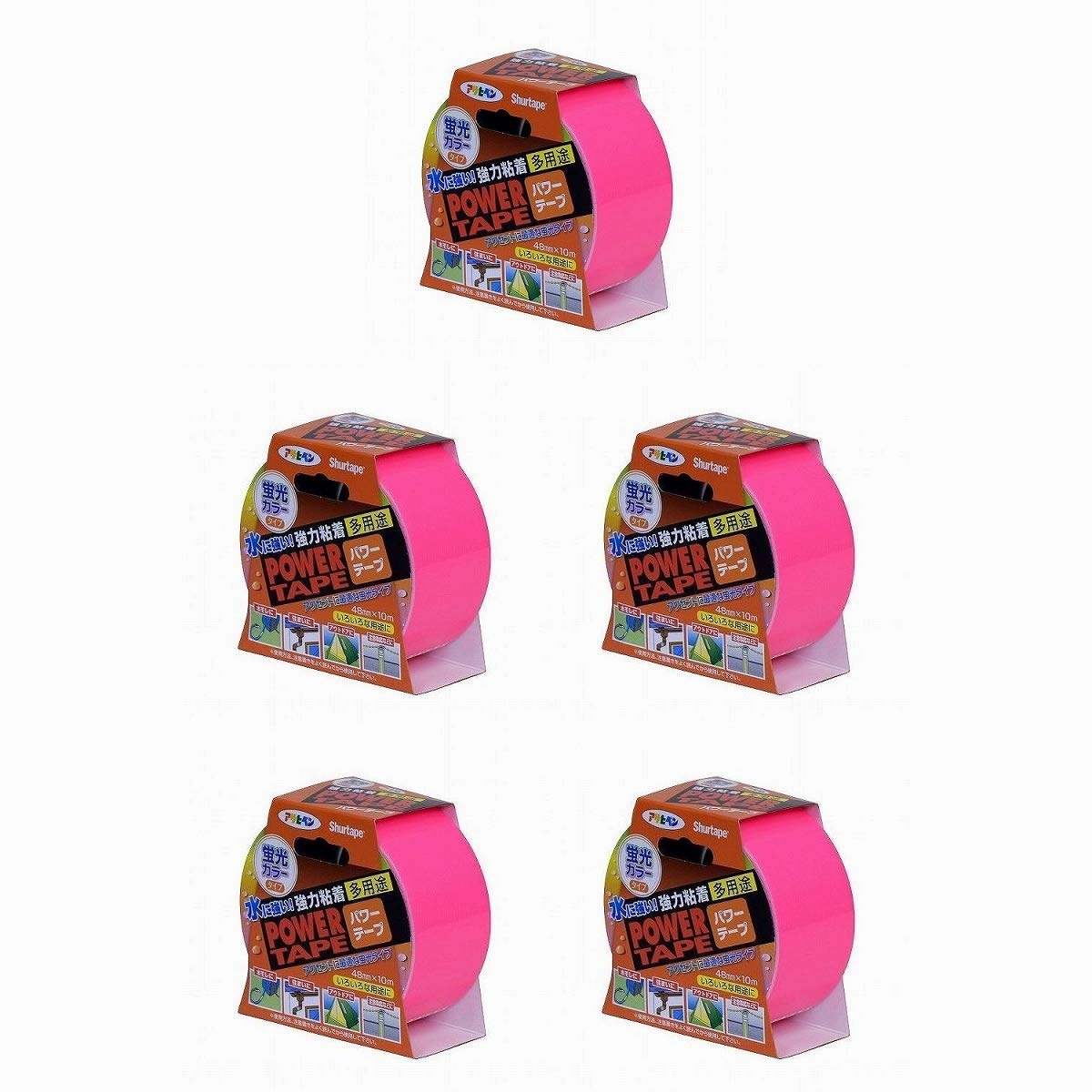 

Asahipen Power Флуоресцентный 48 мм x 10 м из (Оптовая закупка) Лента, Розовая, (Пакет 5) розовый