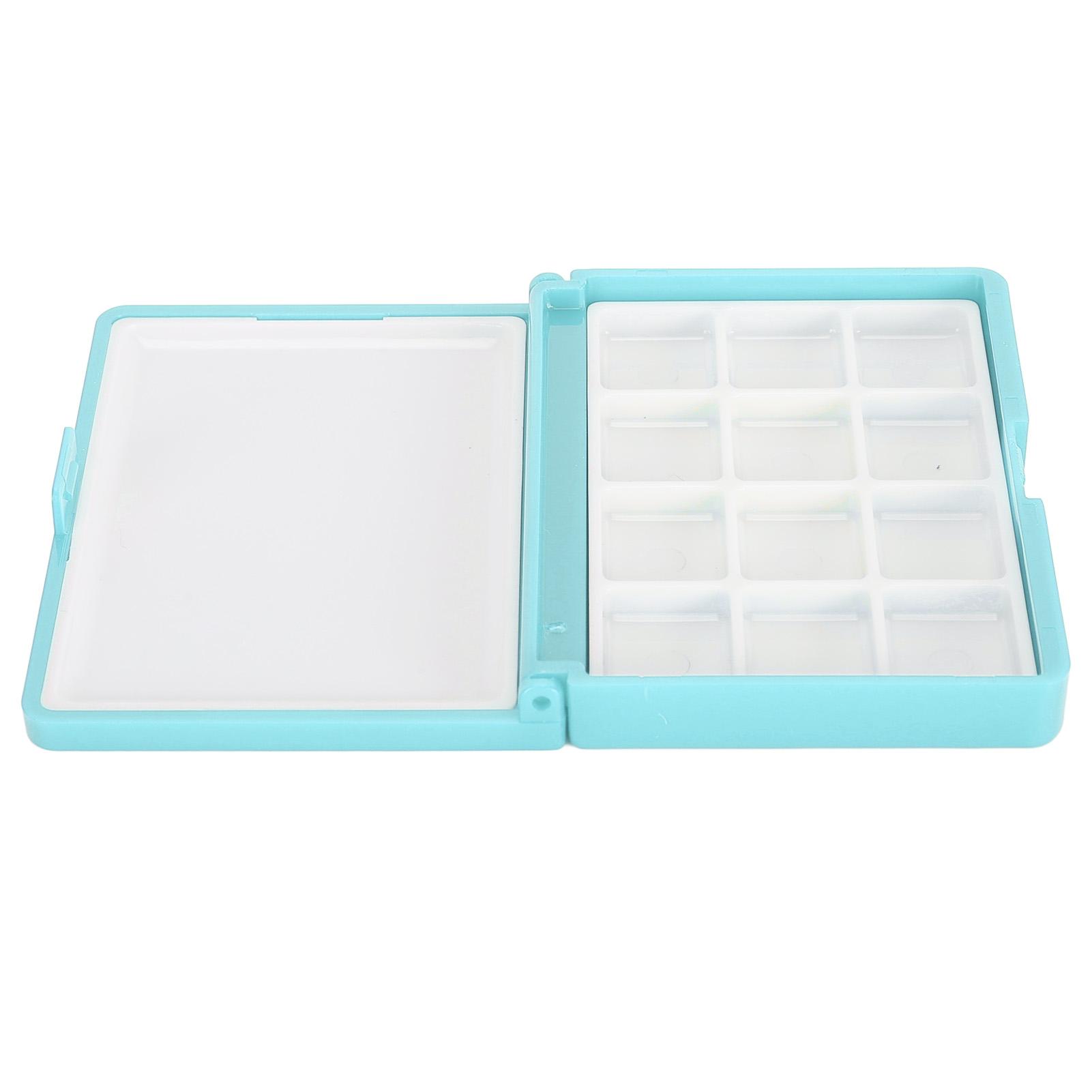 

2 шт. Пустая коробка для хранения акварельных красок, палитры, портативная пластиковая коробка для пигментов