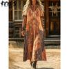 Moda Donna Estate Primavera Manica Corta Scollo a V Vita Larga Abiti Casual