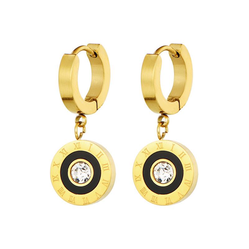 

Серьги-пряжки в форме круга женские элитные легкие роскошные серьги