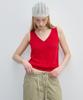 CITYBREEZE Cotton V-Neck Sleeveless Knit_4 Colors