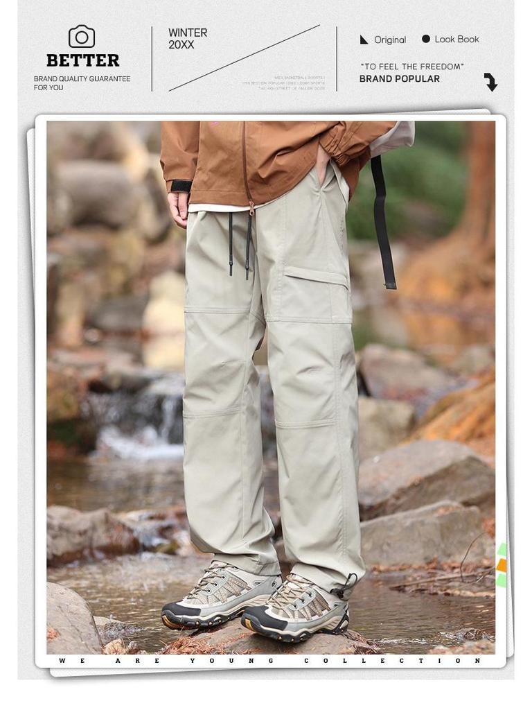 Men's Windproof Waterproof Softshell Hiking Pants