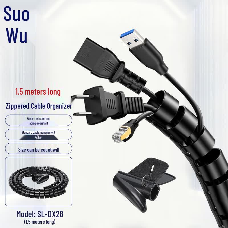 Suoli Cable Management Sleeve with Clip