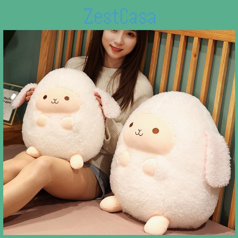 Plush Sheep Cuddly Toy Chubby Round Doll Girls Bedroom Bedtime Children Gift