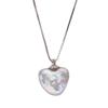S925 Sterling Silver Inlaid With Natural Baroque Pearl Necklace Women'S Simple Fashion Heart-Shaped Love Pendant Earrings