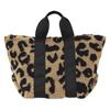 Players Women's Sheepskin Tote, Medium, 91206514, Leopard Print, 91206514B, Dimensions: 25cm W x 28cm H x 22cm D