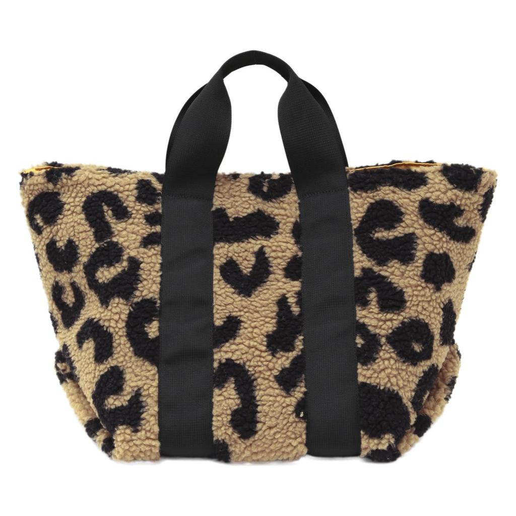 Players Women's Sheepskin Tote, Medium, 91206514, Leopard Print, 91206514B, Dimensions: 25cm W x 28cm H x 22cm D