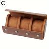 Portable PU Watch Storage Box: Three-Position, Dustproof, Drop-Proof, Ideal for Travel