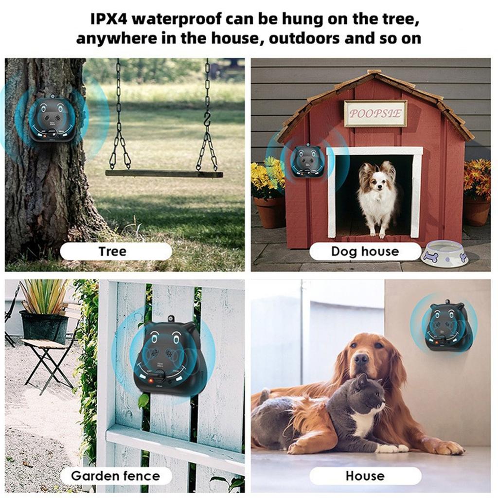 Dog Behavior Training Tool, Ultrasonic Antibark Device, Safe for Pet Prevent Excessive Barking Indoor/Outdoor Compatible