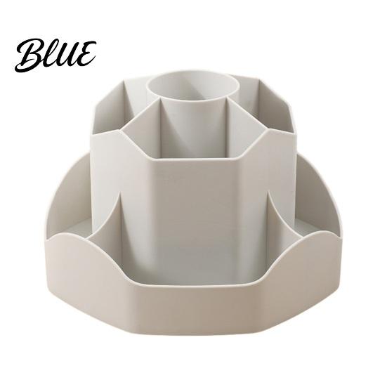 Multi-compartment Pencil Holder Rotating Pen with 9 Compartments 360 Degree Silent Smooth Spinning