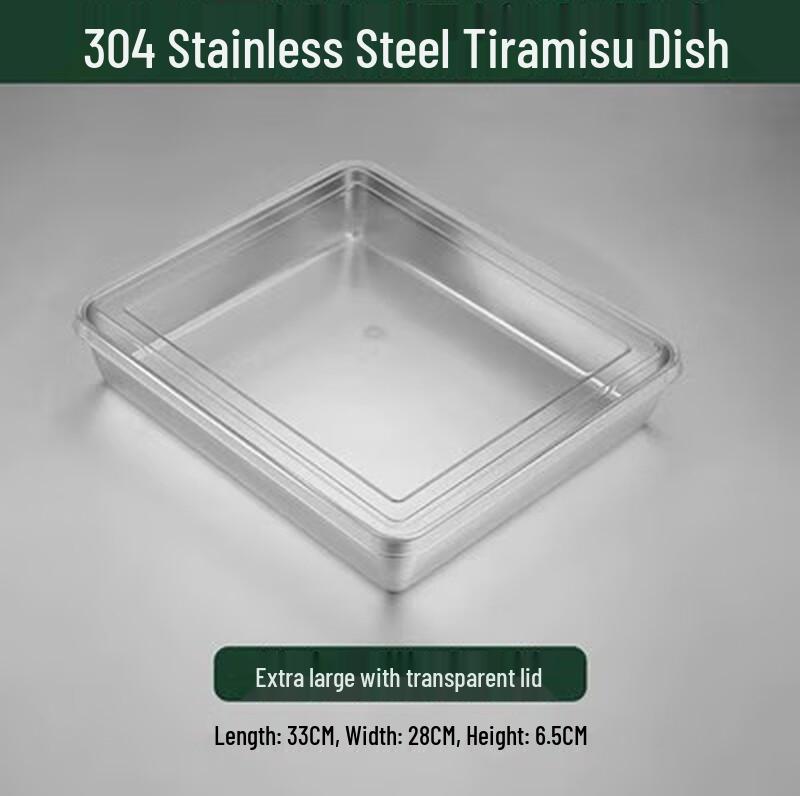 304 Stainless Steel Deep Rectangular Serving Tray
