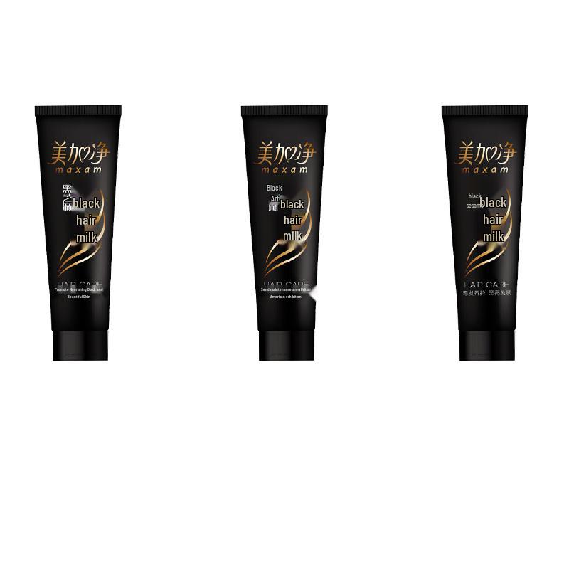 MAXAM Black Sesame Hair Darkening Leave-in Lotion, 3 x 80g