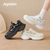 White Dad Shoes New Autumn College Style Mesh Platform Casual Sneakers