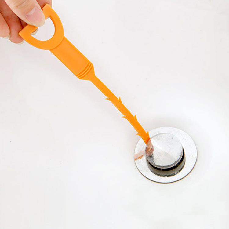 D-Shaped Smiley Face Kitchen & Toilet Unclogging Hook