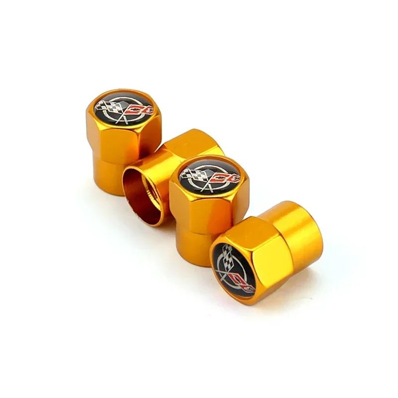 4PCS Alloy for Chevrolet Car Emblem Tire Valve Caps Sail Silverado Cruze Captiva Malibu Orlando Aveo Lacetti Wheel Stem Covers  KA9