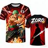 One Piece Zoro Japan Special Edition Soccer Jersey T-shirt Kids Soccer Sports Tshirt Adult Men's Casual Fashion T shirt