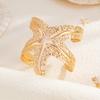 Ocean Wind Metal Pen Starfish Bracelet Bracelet Exaggerated Design Sense Open Bracelet Female