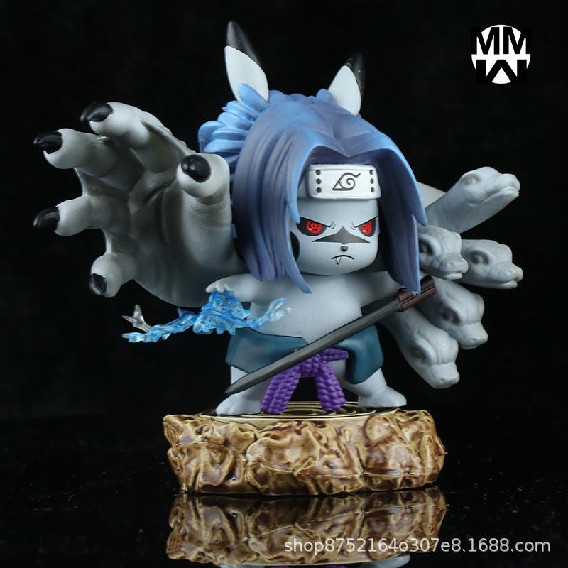 

GK Anime Gk Naruto Uchiha Spell Seal Саске Пикачу Сумочка Шасси Автомобильные украшения Модель