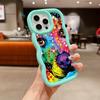 Ae76 Dog Color Doodle Design Art Protective Phone Cases for Samsung S24 Plus S23 Ultra A14 A55 A06 Honor X9b Motorola OnePlus Big Wave TPU Back Cover