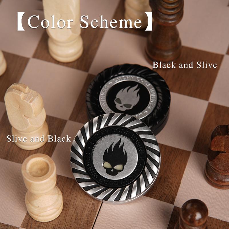 Edc Metal Magnetic Fidget Toy Stress Relief Anti-Anxiety Spinner Slider Adult Sensory Focus Gift For Men Women Kids Adhd