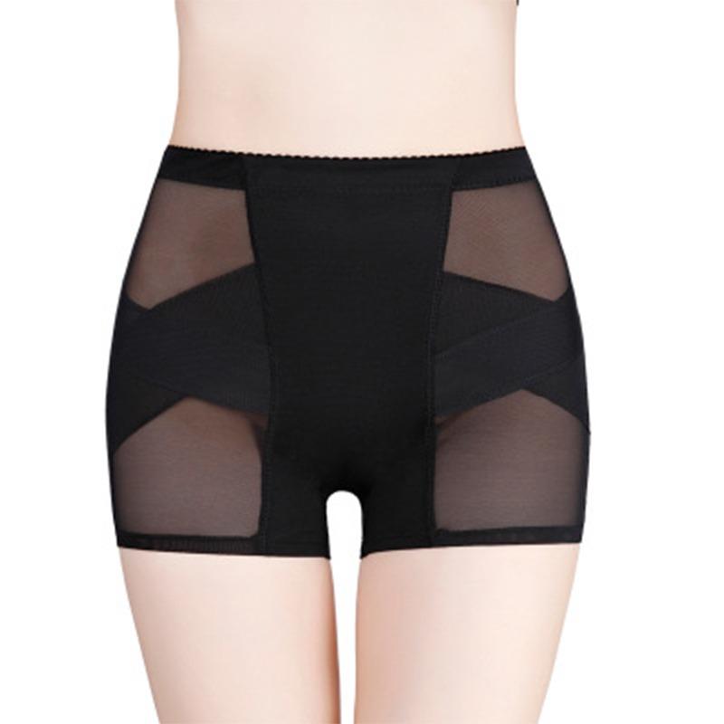 Chiloți modelatori cu talie medie, fund mare fals, pentru femei, pentru slăbit, ridicare fese, cu bureți, push-up, pantaloni scurți, îmbunătățire șolduri, lenjerie modelatoare